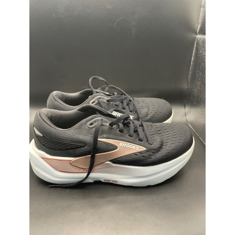 Brooks Ghost Max Womens Running Shoes Black Rose Gold 1204571B043 Size 7
